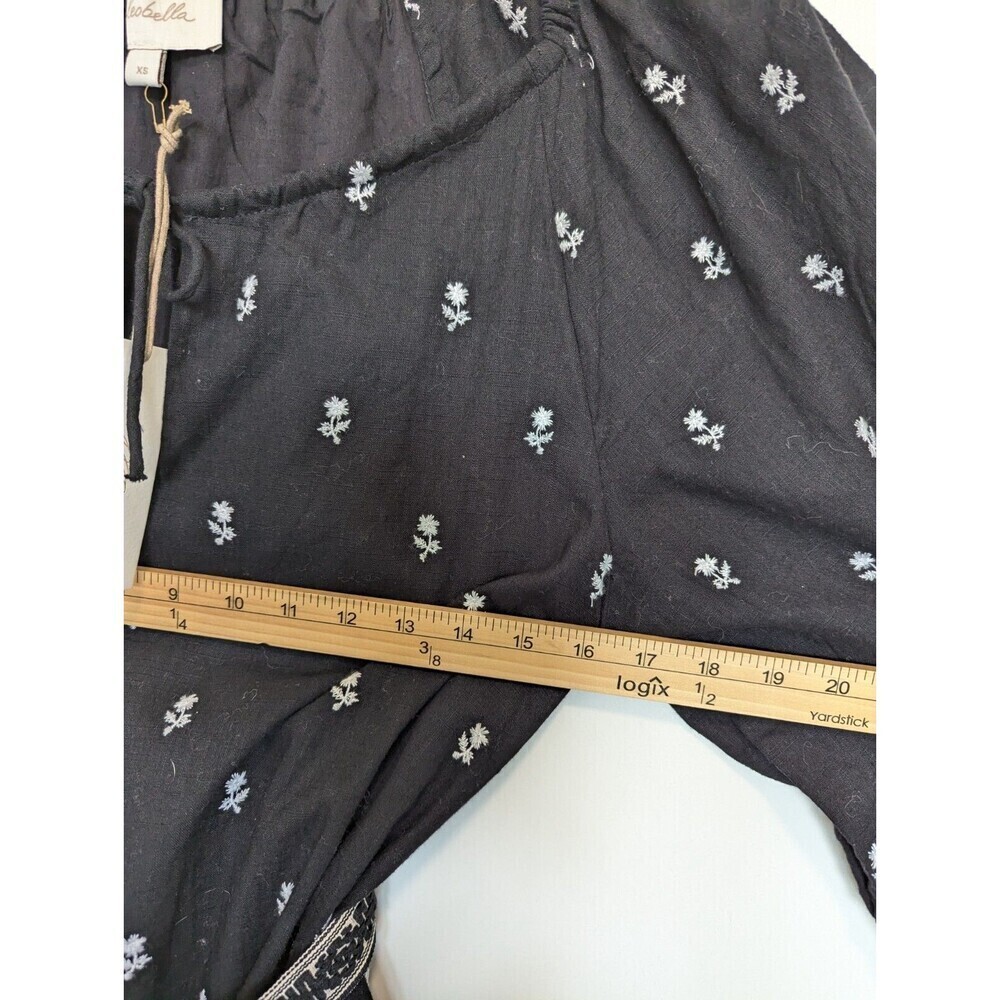 Cleobella Dress Women Size XS Black Revolve Boho Tribal Indie Embroidered Fringe - Picture 12 of 14